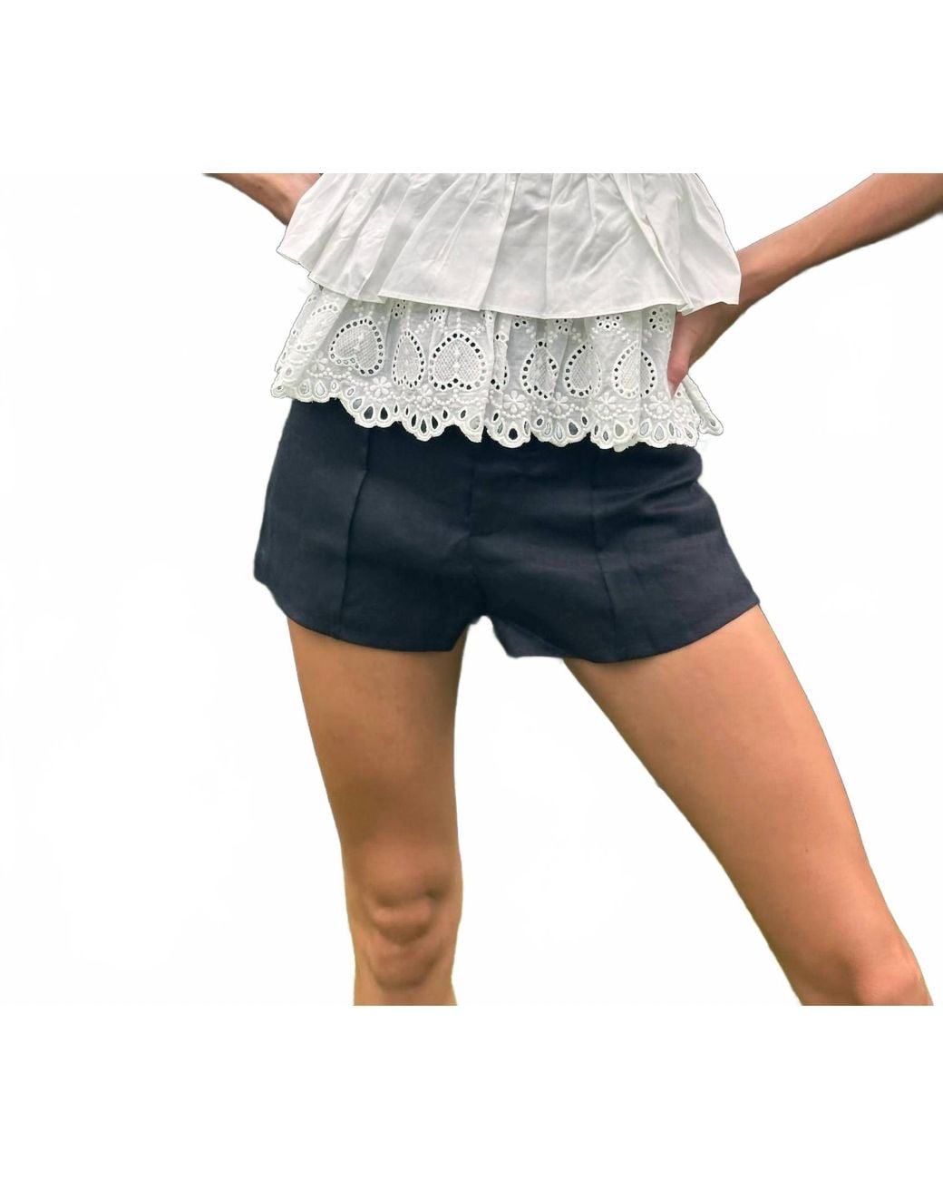 Olivaceous Blue Cora Shorts