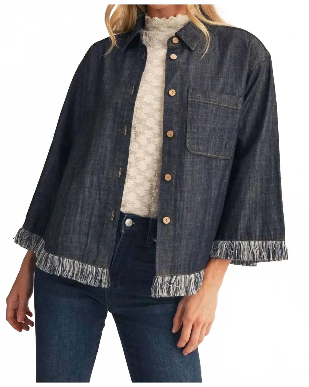 Jodifil Black Button-Up Jacket