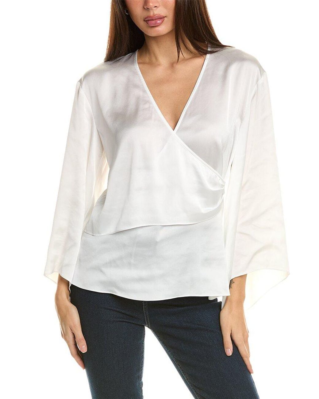 Ramy Brook White Emelia Blouse