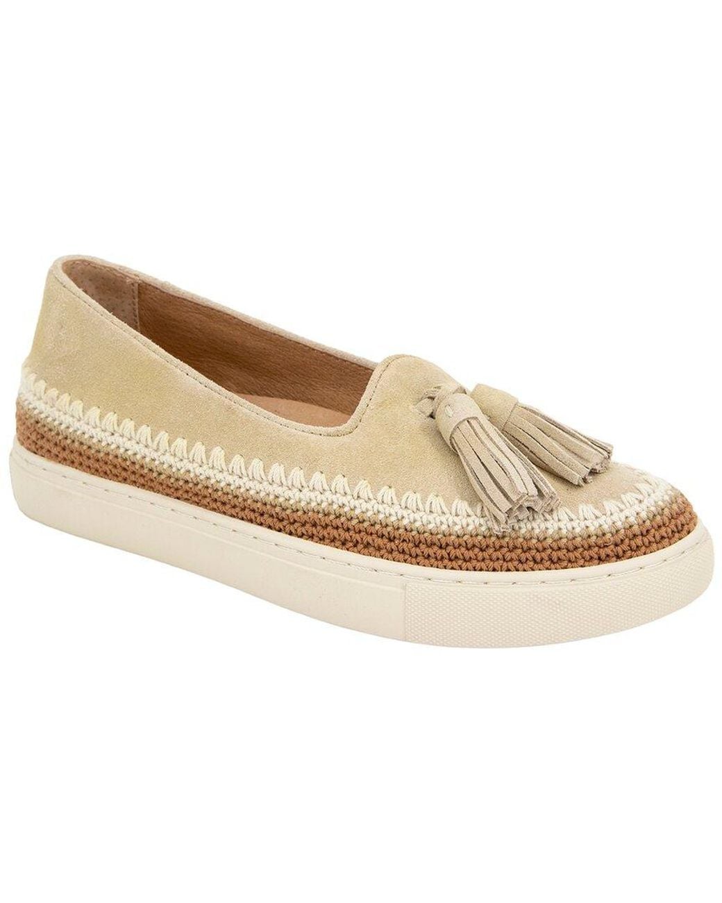 Gentle Souls Natural By Kenneth Cole Citrus Suede Flat