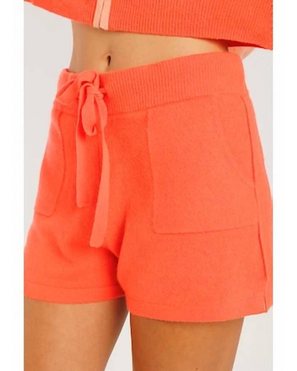 Crush Orange Gozo Side Split Short