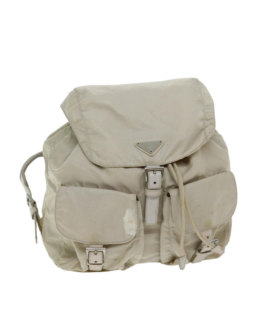 Prada cream nylon bag hotsell