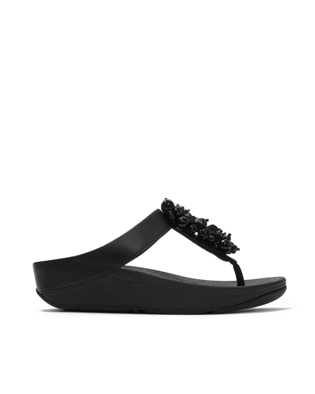 Postal Postal Fitflop Fino Bead-Cluster Toe Post Sandals in Black | Lyst