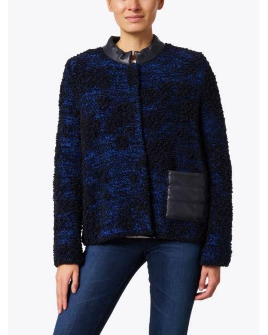 Marc Cain Jacket in Blue/Black (Blue 