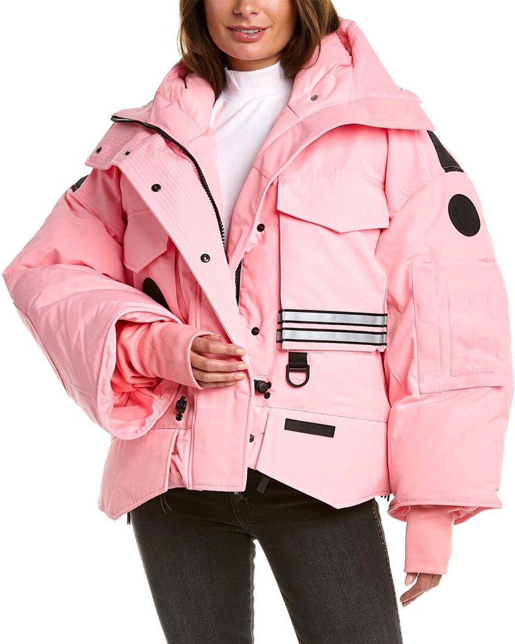 Canada Goose Snow Mantra Cropped Jacket in Pink | Lyst