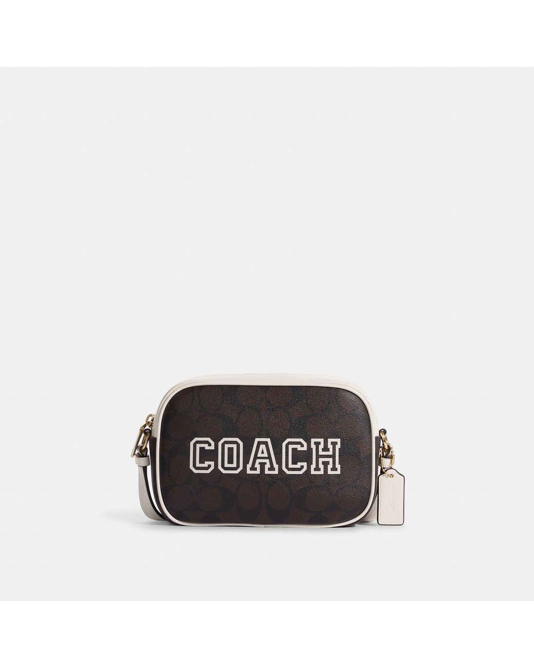 Coach Outlet Mini Jamie Camera Bag In Signature Canvas With Varsity