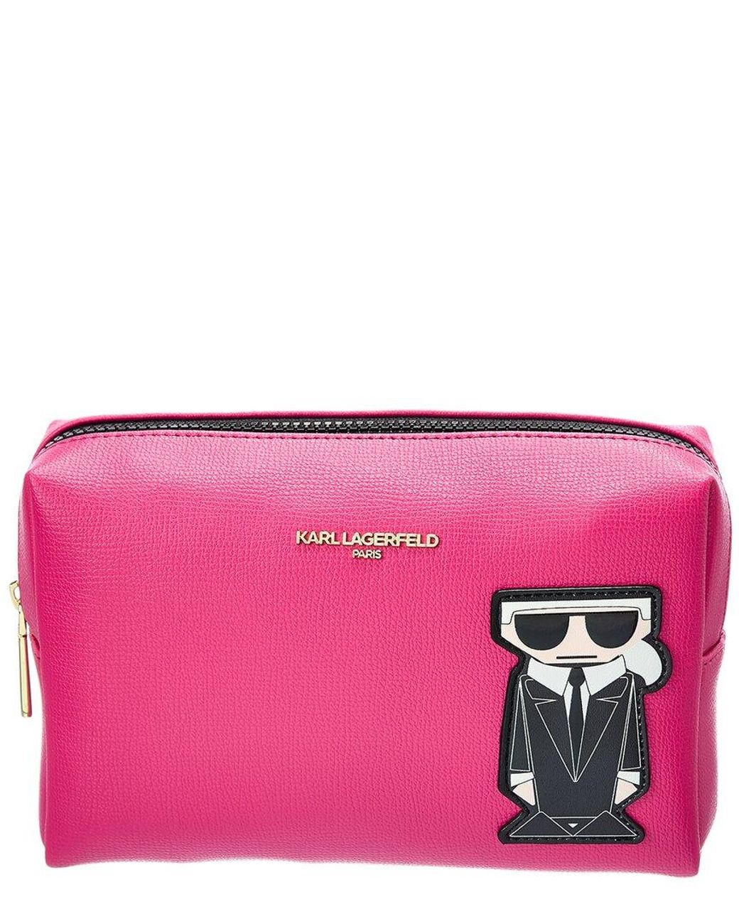 Karl Lagerfeld Maybelle Cosmetic Bag in Pink | Lyst