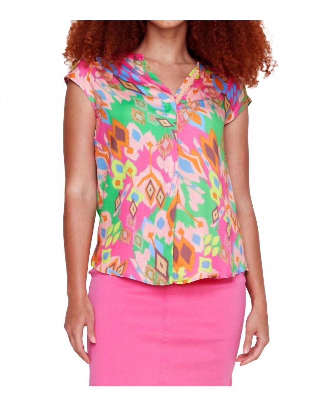Renuar Pink Bonbon Blouse