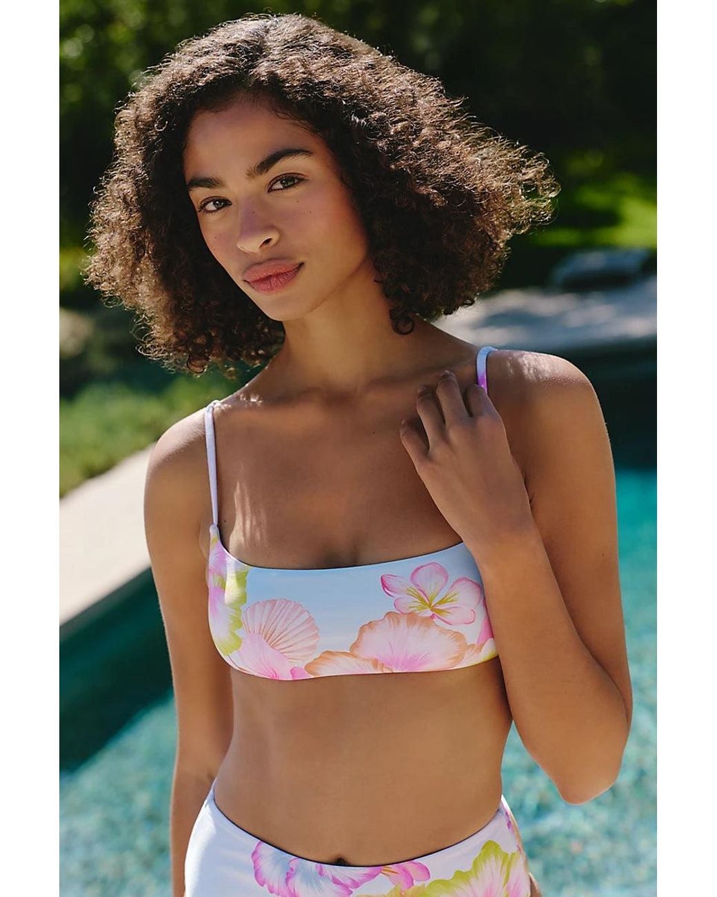 LSPACE Green Presley Bikini Top