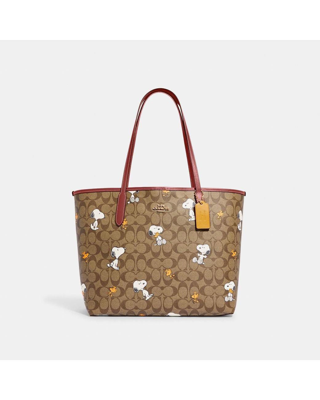 Snoopy coach tote cheap