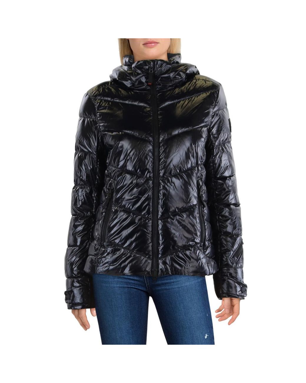fire-and-ice-insulated-hooded-puffer-jacket-in-black-lyst
