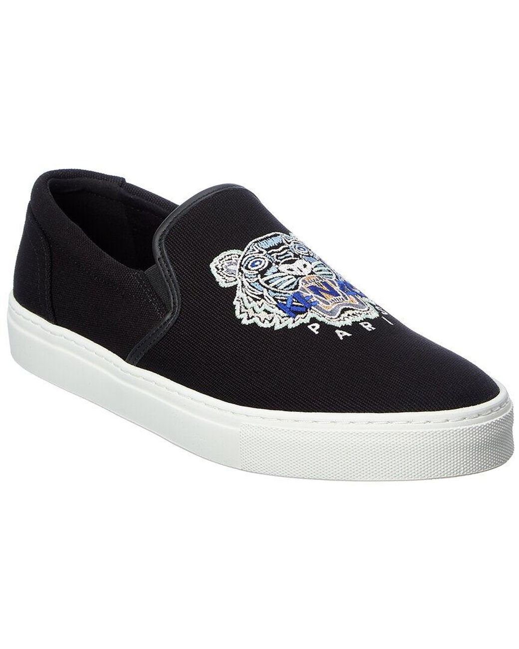 Kenzo black 2024 slip on