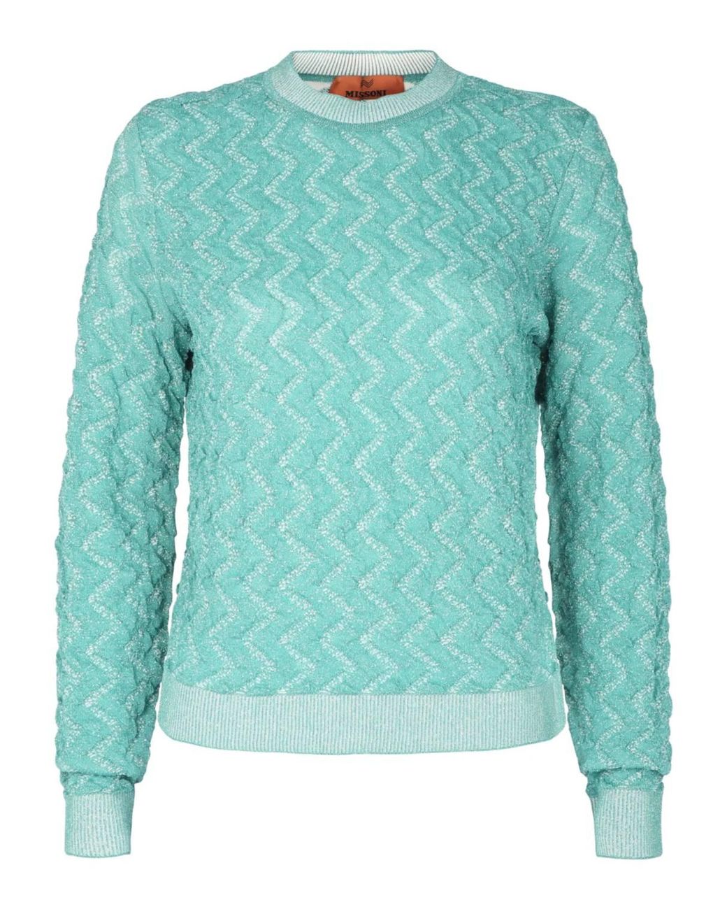 Missoni Green Chevron-Pattern Sweater