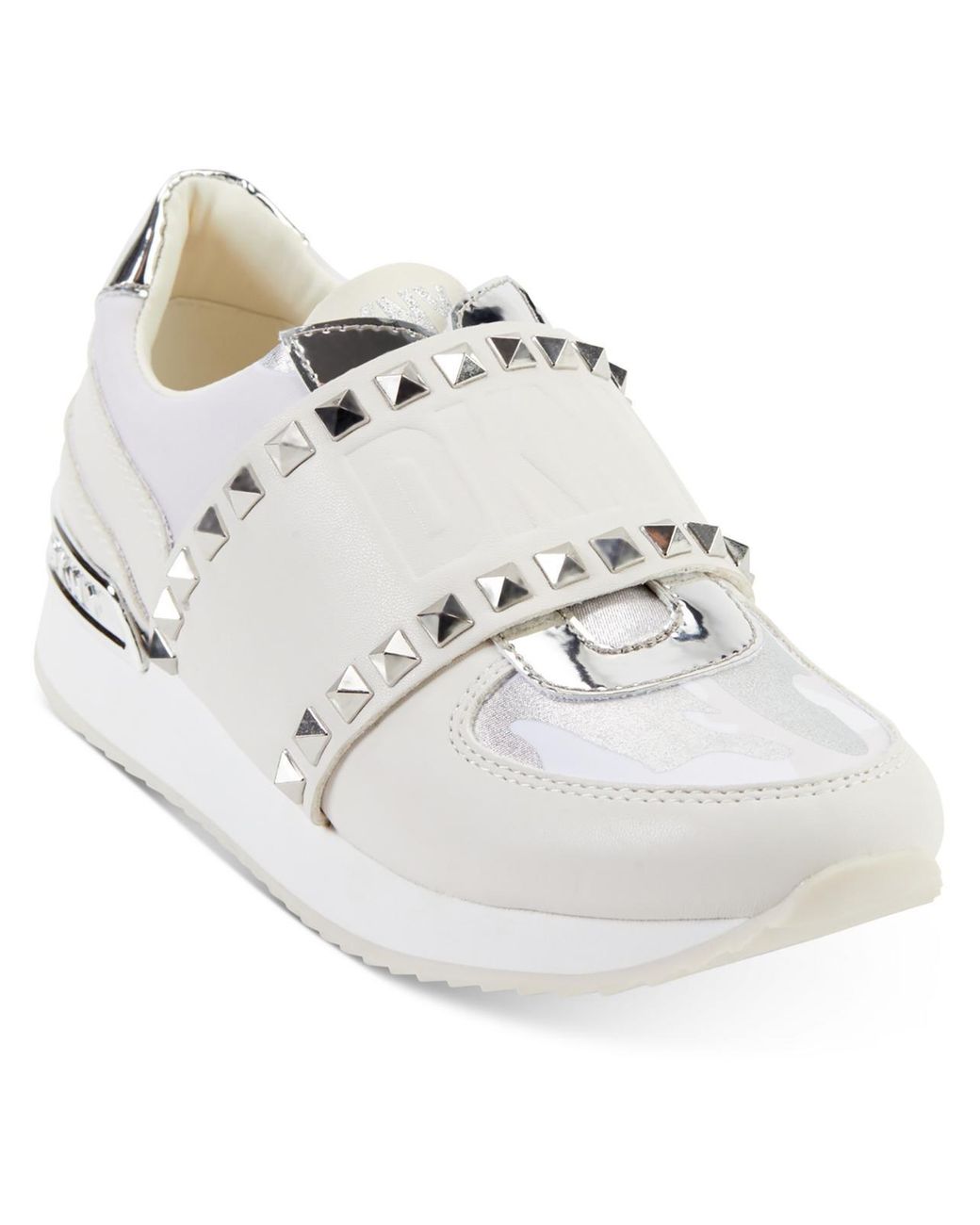 DKNY Marlin Studded Lifestyle Slip-on Sneakers in White | Lyst