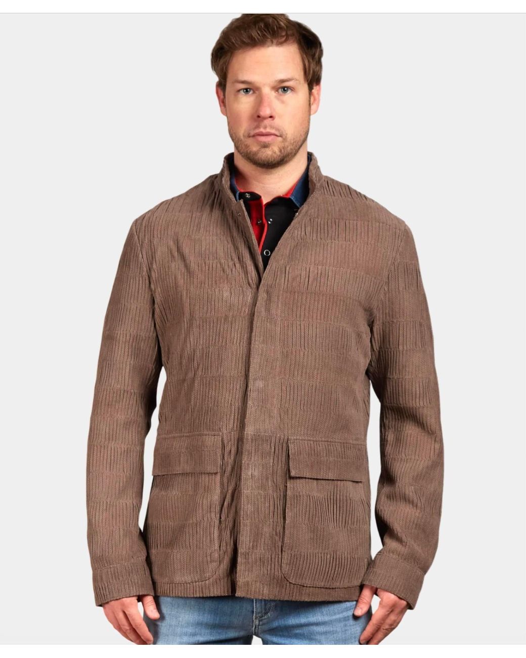 Lusso Beni Brown Aegeus Jacket for men