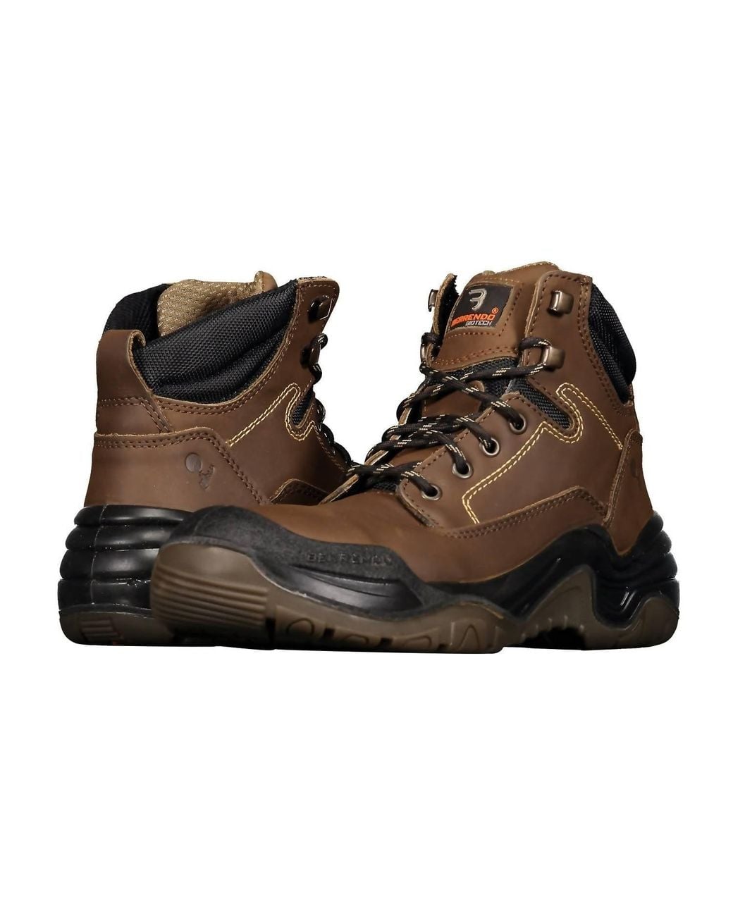Berrendo Brown Steel Toe Work Boots for men