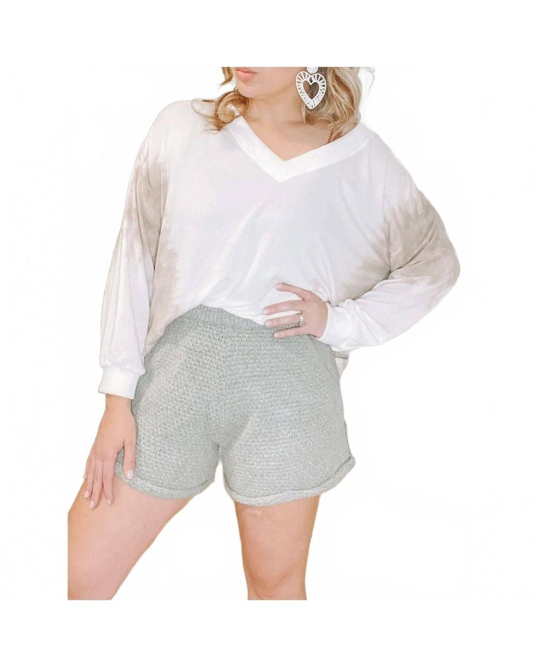 Refresh Gray Jasmine Shorts