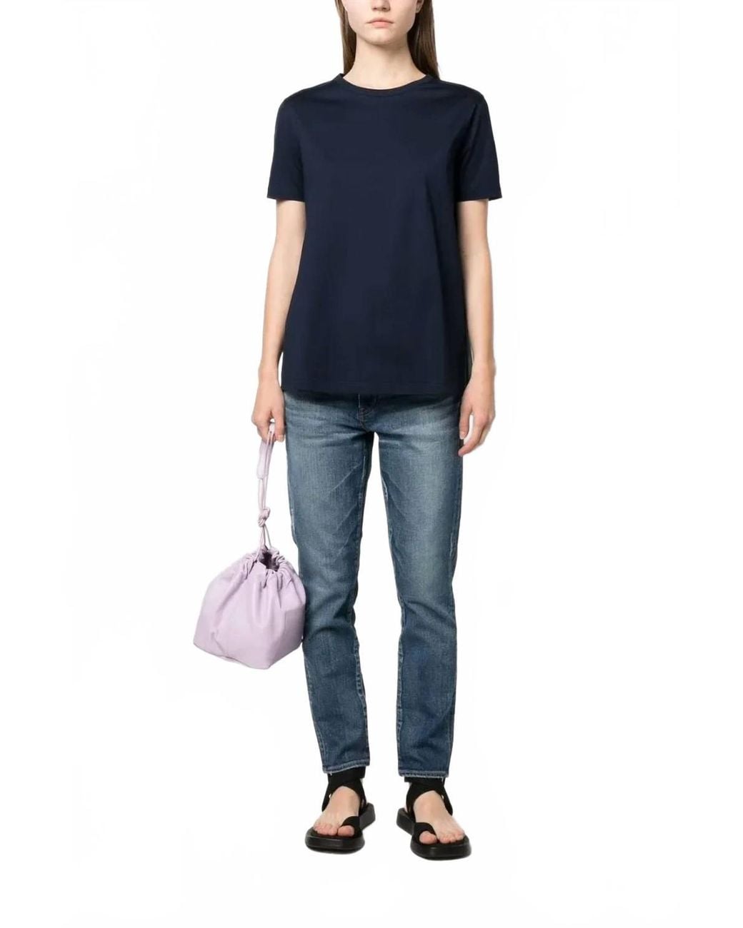 Herno Blue Short Sleeve Tee