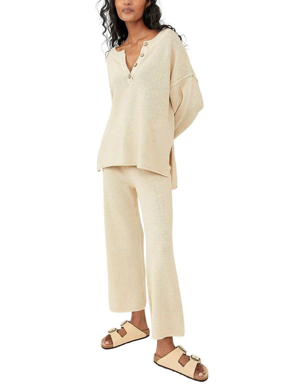 BELLA DESERT Natural 2Pc Sweater & Pant Set