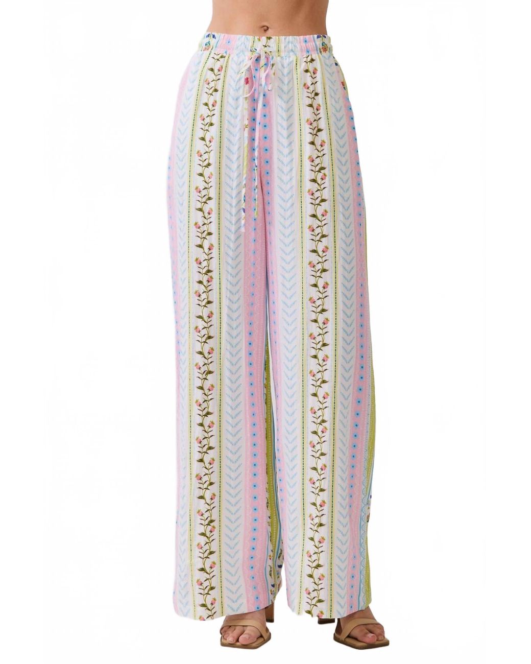 TCEC Multicolor Wall Flower Pants