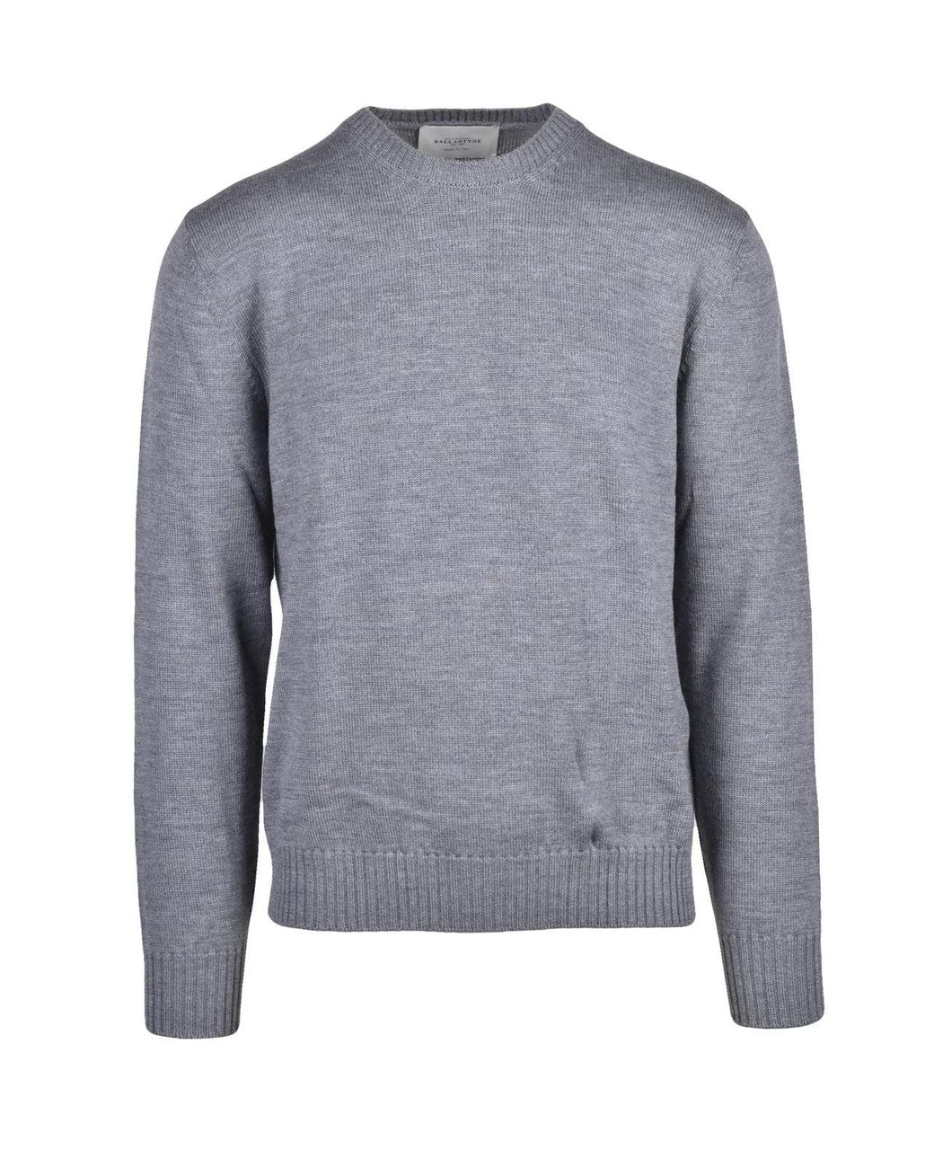 Ballantyne Blue Wool Crew Neck Sweater for men