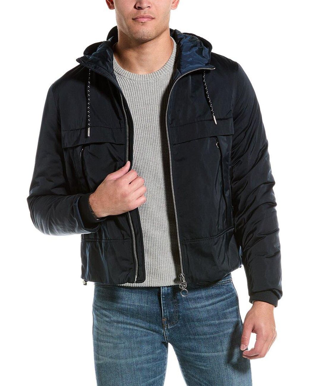 Armani Exchange Blouson Jacket in Black for Men | Lyst