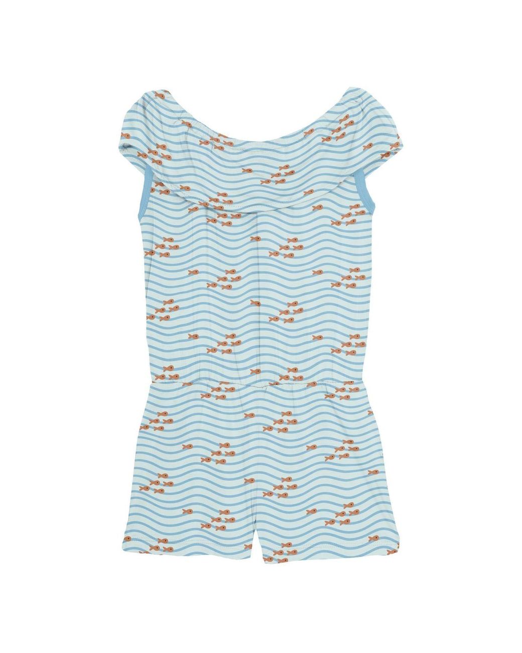 KICKEE Blue Gril's Summer Romper