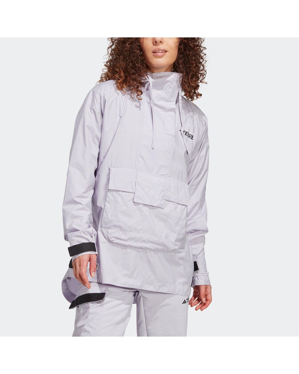 adidas Terrex Made To Be Remade Wind Anorak in Purple | Lyst