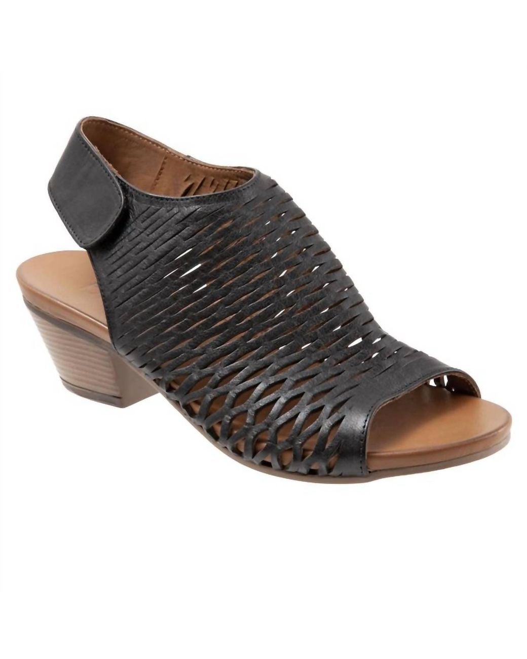 BUENO Black Lacey Sandals