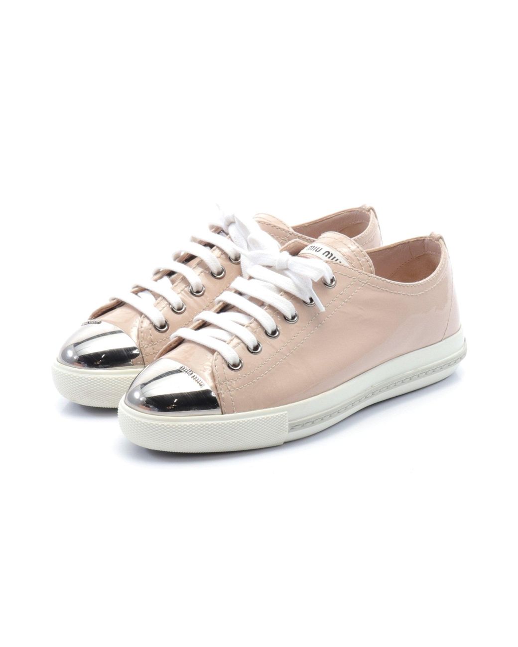 miu miu patent leather sneakers