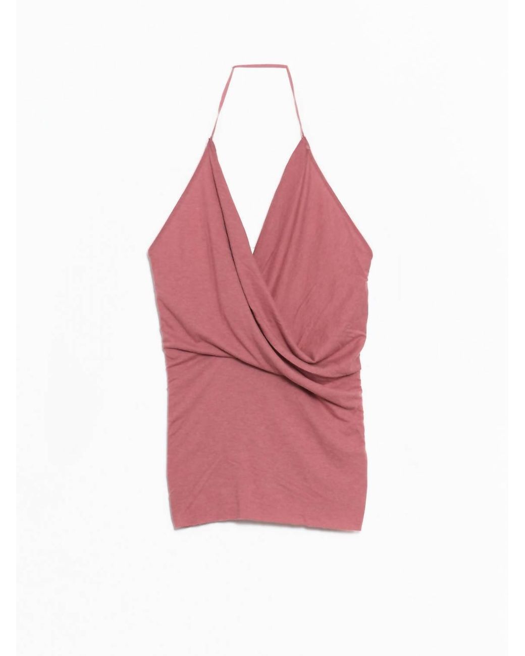 Rick Owens Pink Draped Top