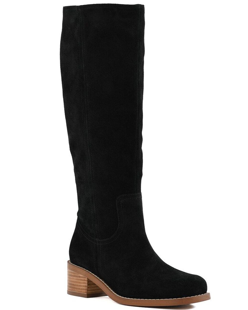 Seychelles Black Tall Suede Boot