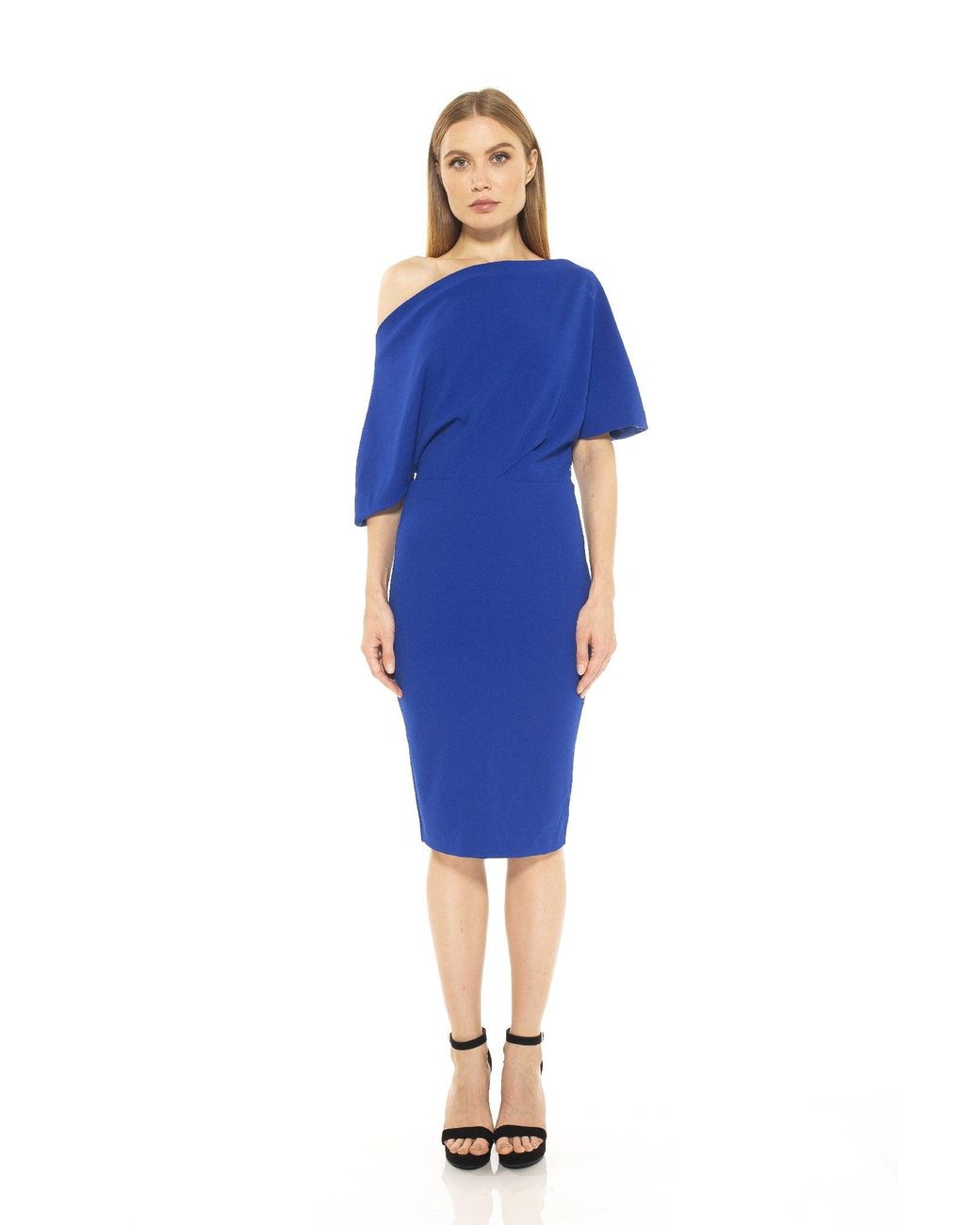 Alexia Admor Olivia Dress in Blue | Lyst