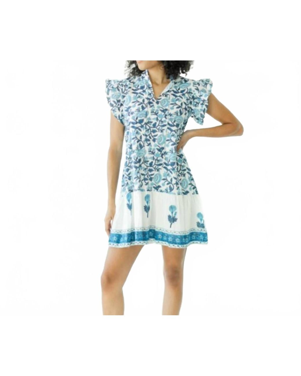 Victoria Dunn Lillie Electric Mini Dress in Blue | Lyst