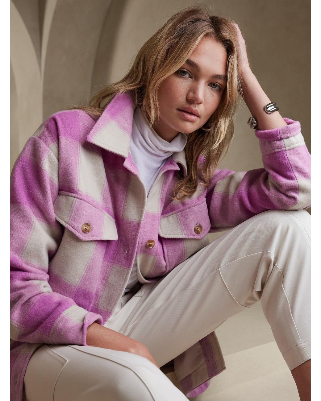 Banana republic deals pink jacket