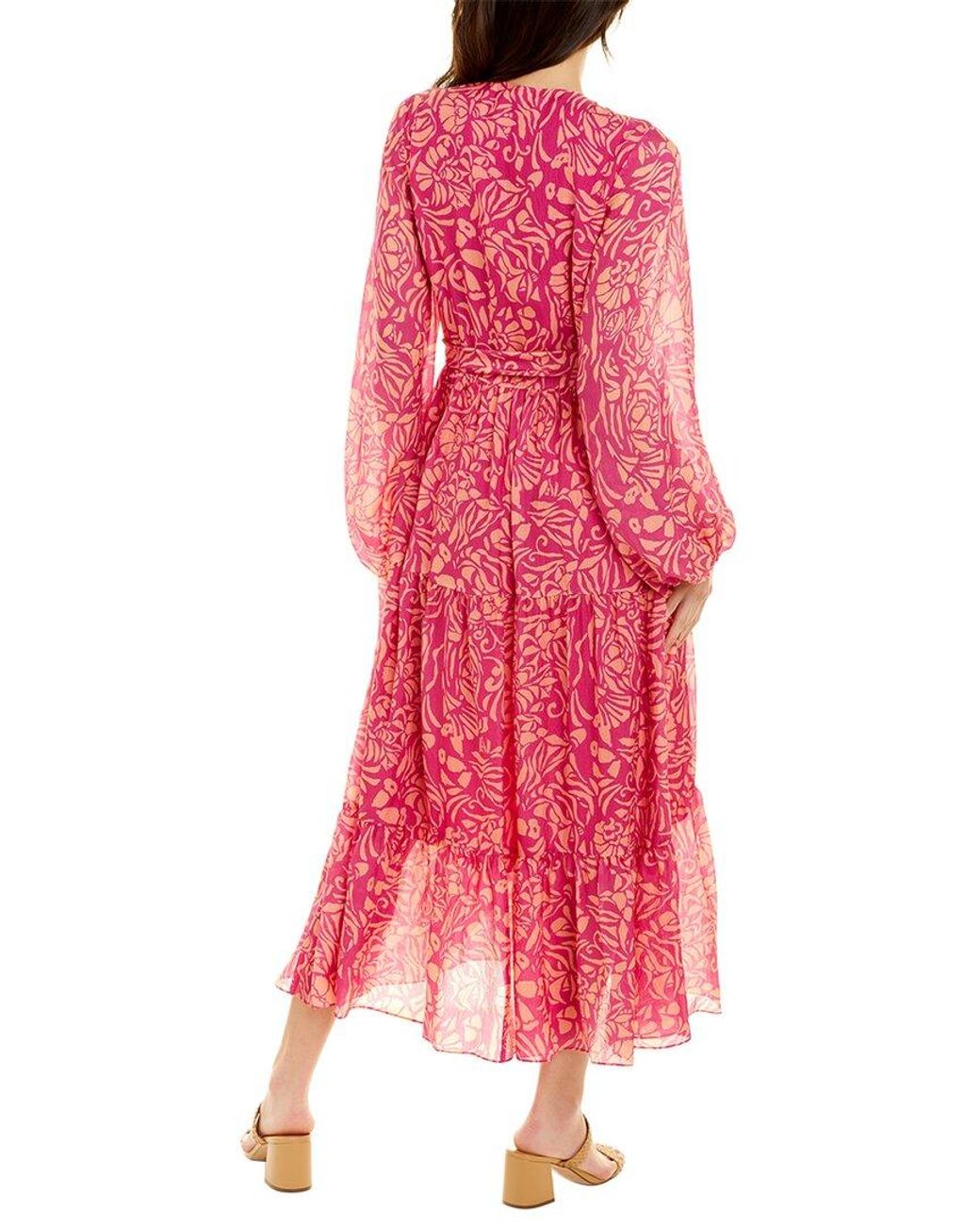 Tanya Taylor Liza Silk Maxi Dress in 