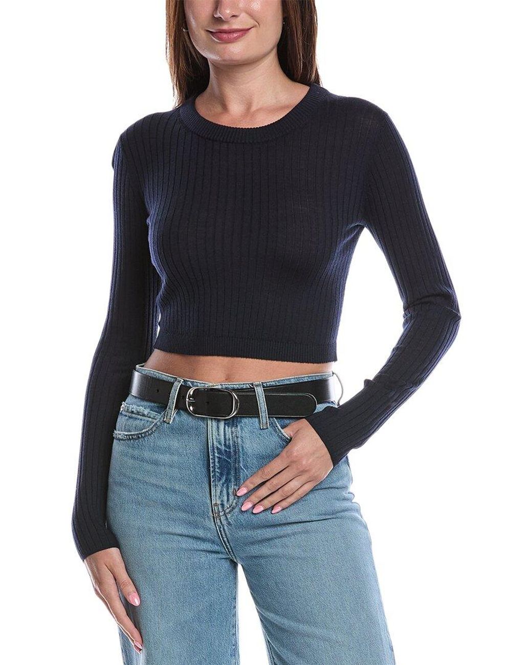 A.L.C. Blue Lina Wool Top