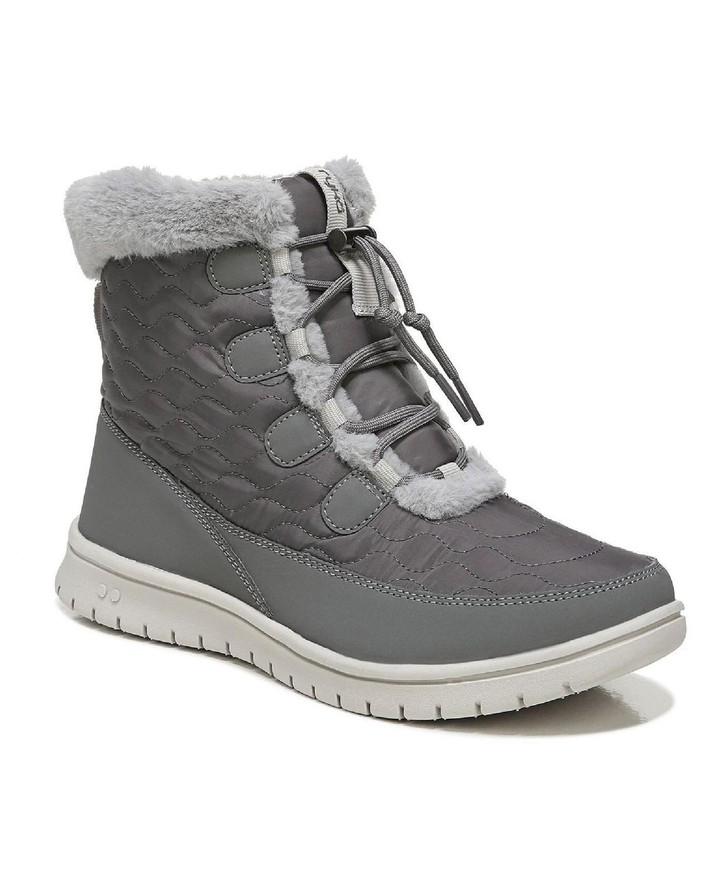 Ryka Snowbound Quilted Nylon Comfort Hiking Boots in Gray | Lyst