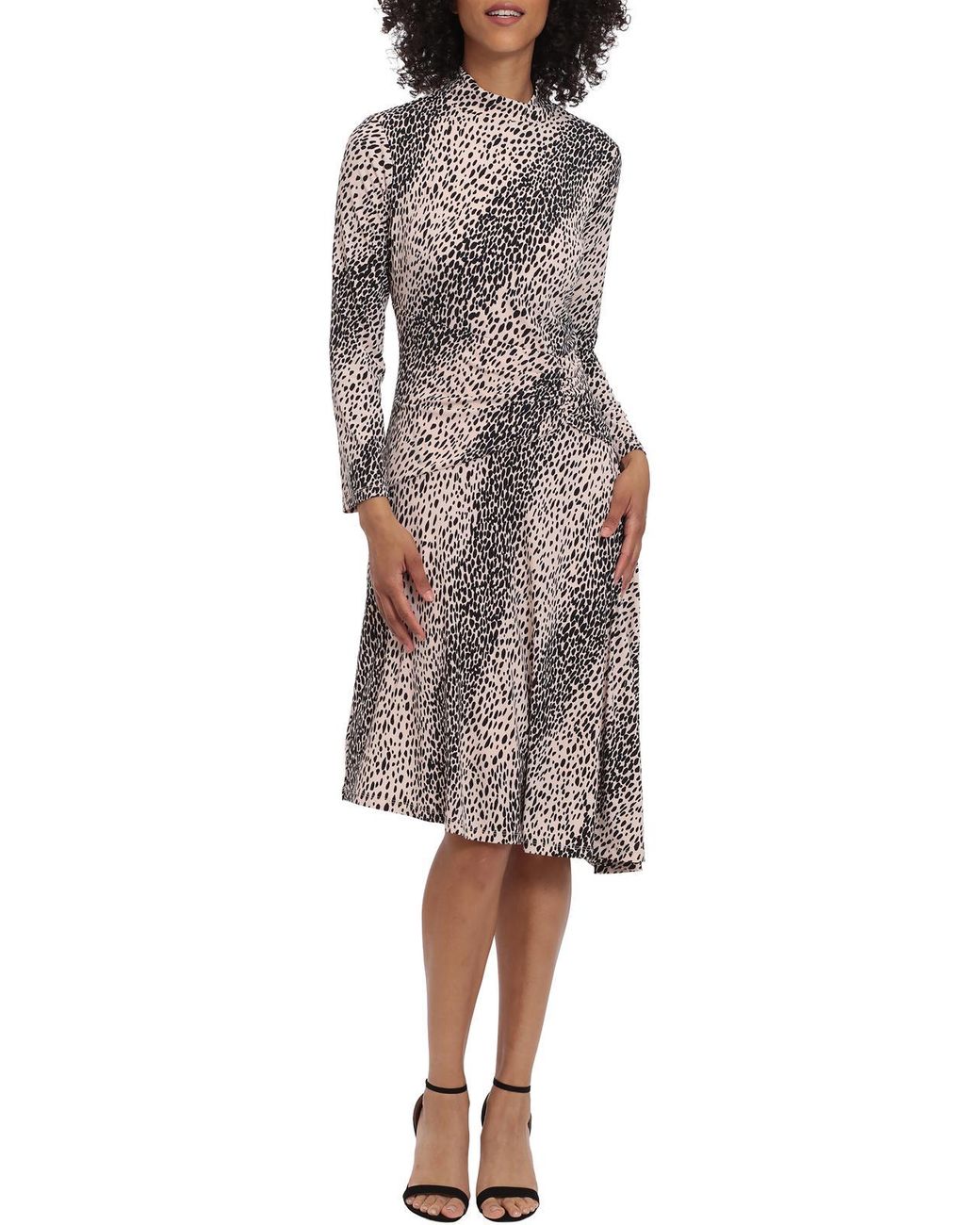 Maggy london asymmetrical 2025 midi dress