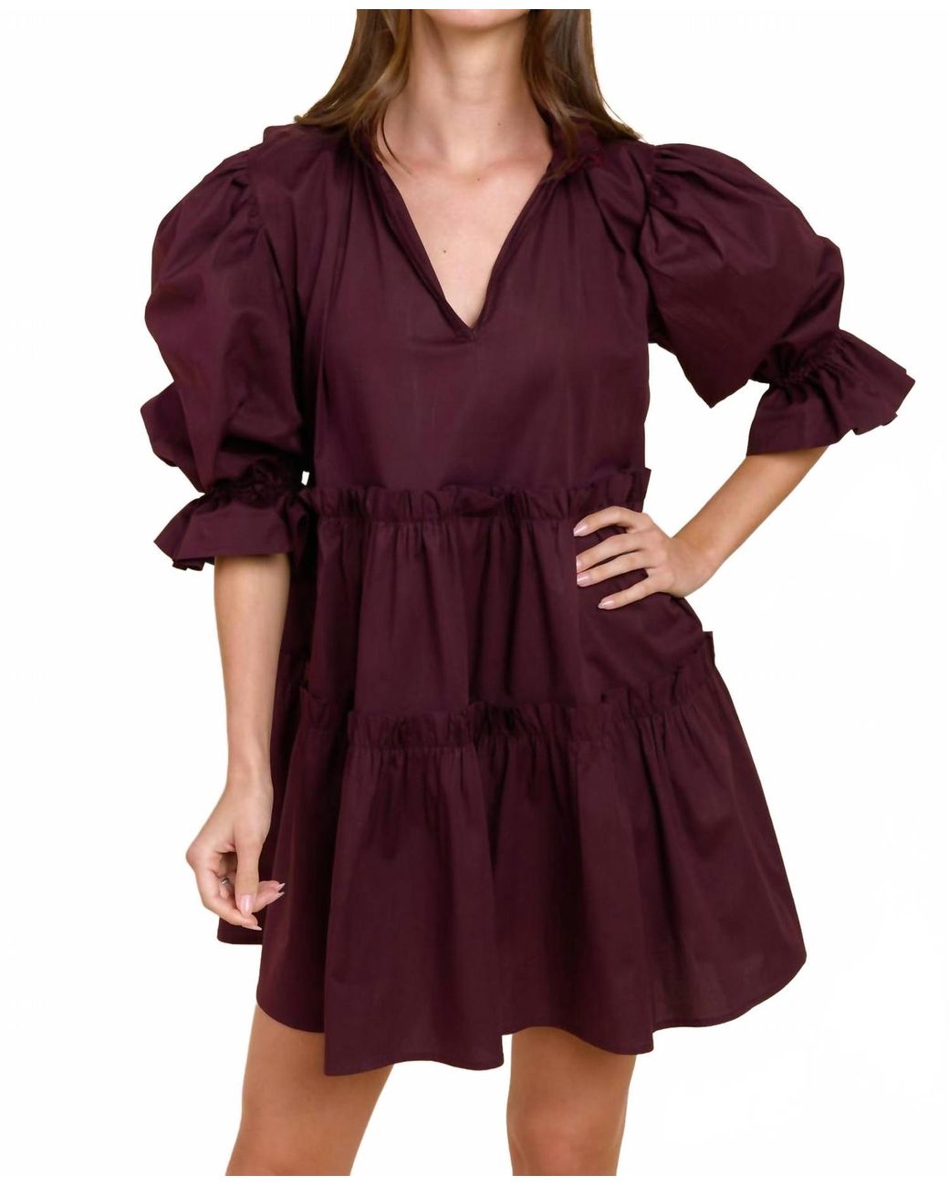 Sofia Collections Red Georgia Mini Dress