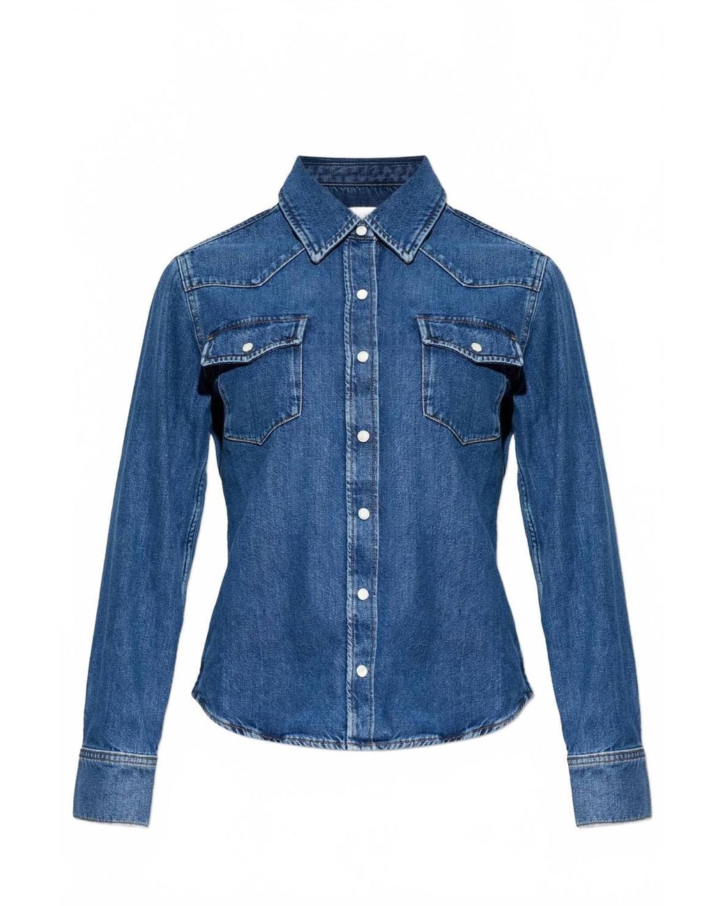FRAME The Classic Denim Shirt in Blue | Lyst