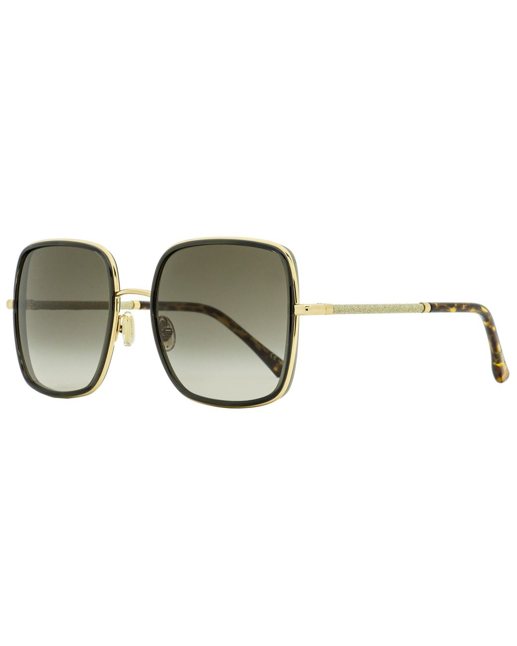 Jimmy Choo Square Sunglasses Jayla Gold Brown 57mm in Black Lyst