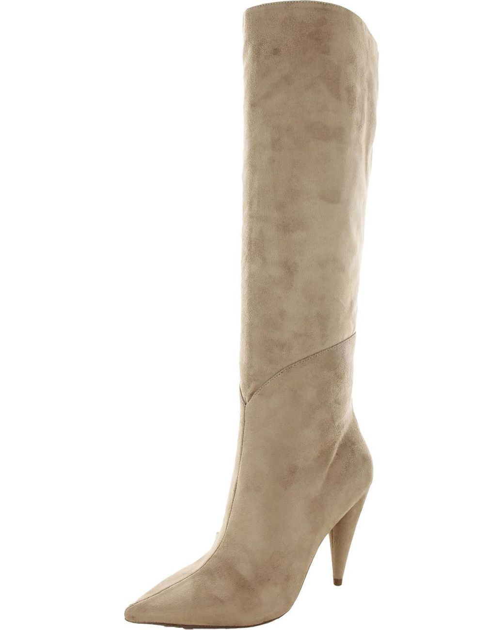 Jessica Simpson Maynard Textile Faux Suede Thigh High Boots in Natural Lyst