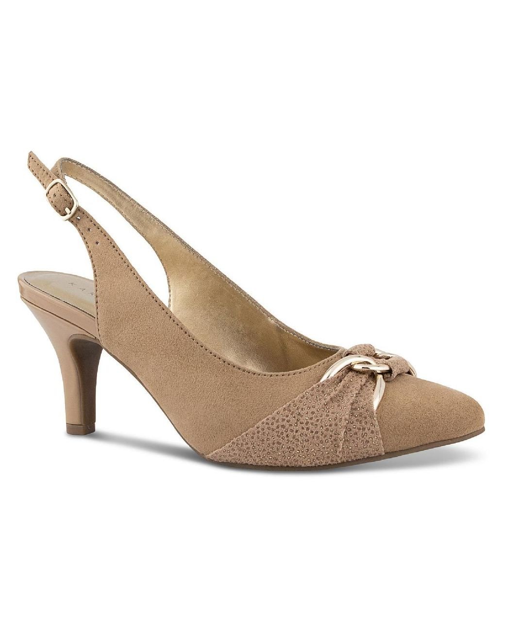 Karen Scott Gisellee Pumps Man Made Slingback Heels in Metallic Lyst