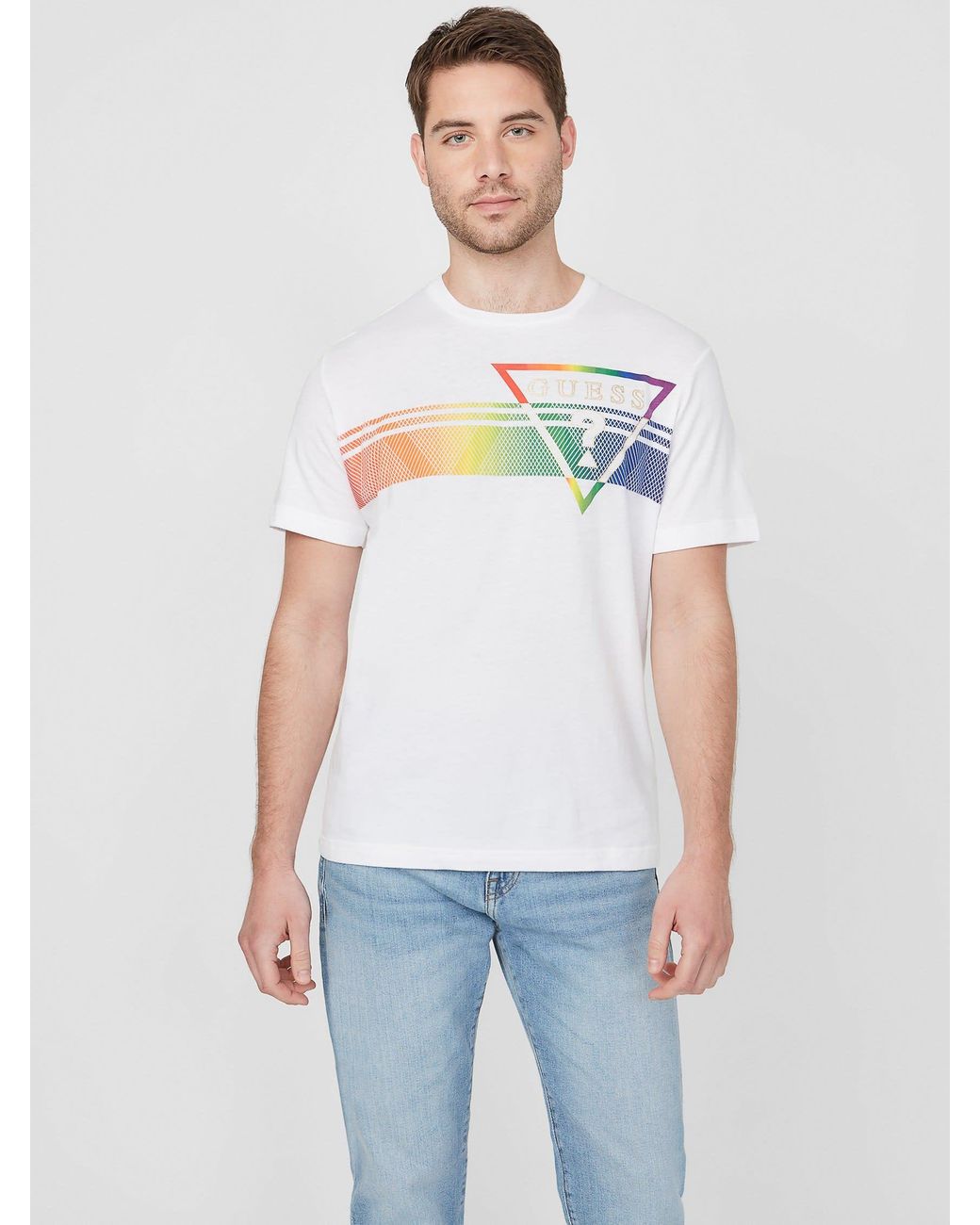 guess rainbow tee