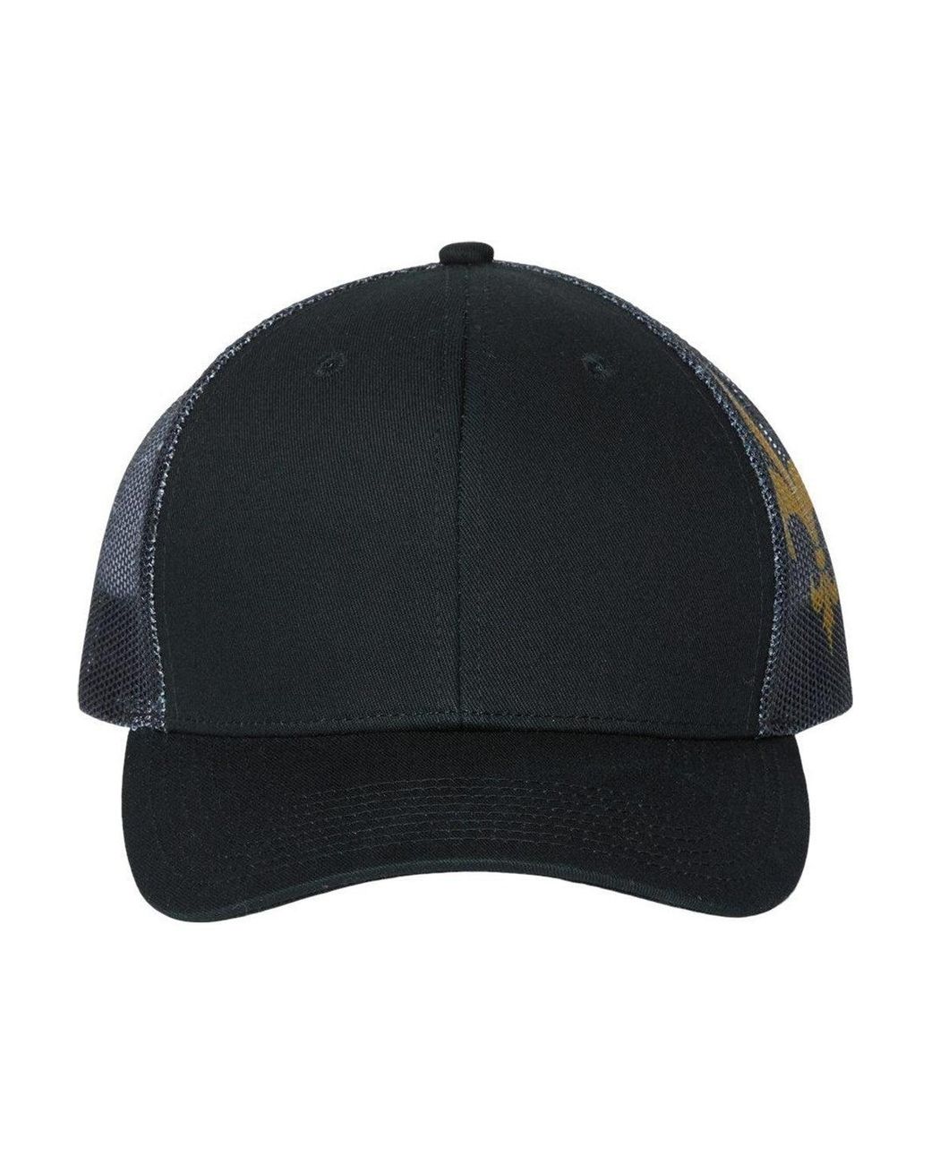 Katia Black Printed Mesh Trucker Cap for men