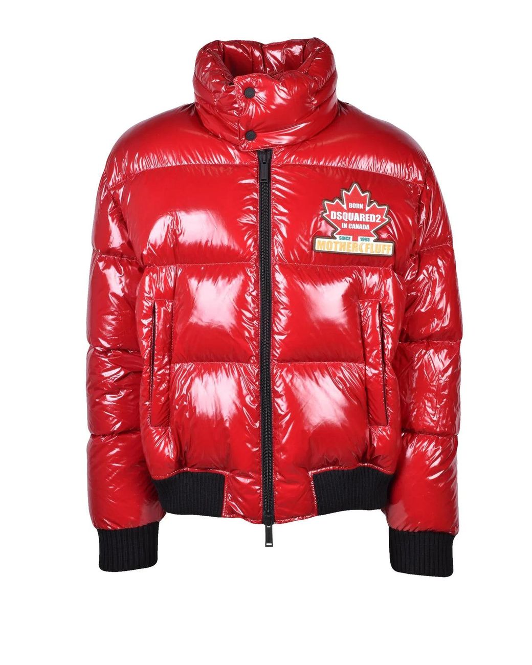 DSquared² Red Polyamide Zip Down Jacket for men