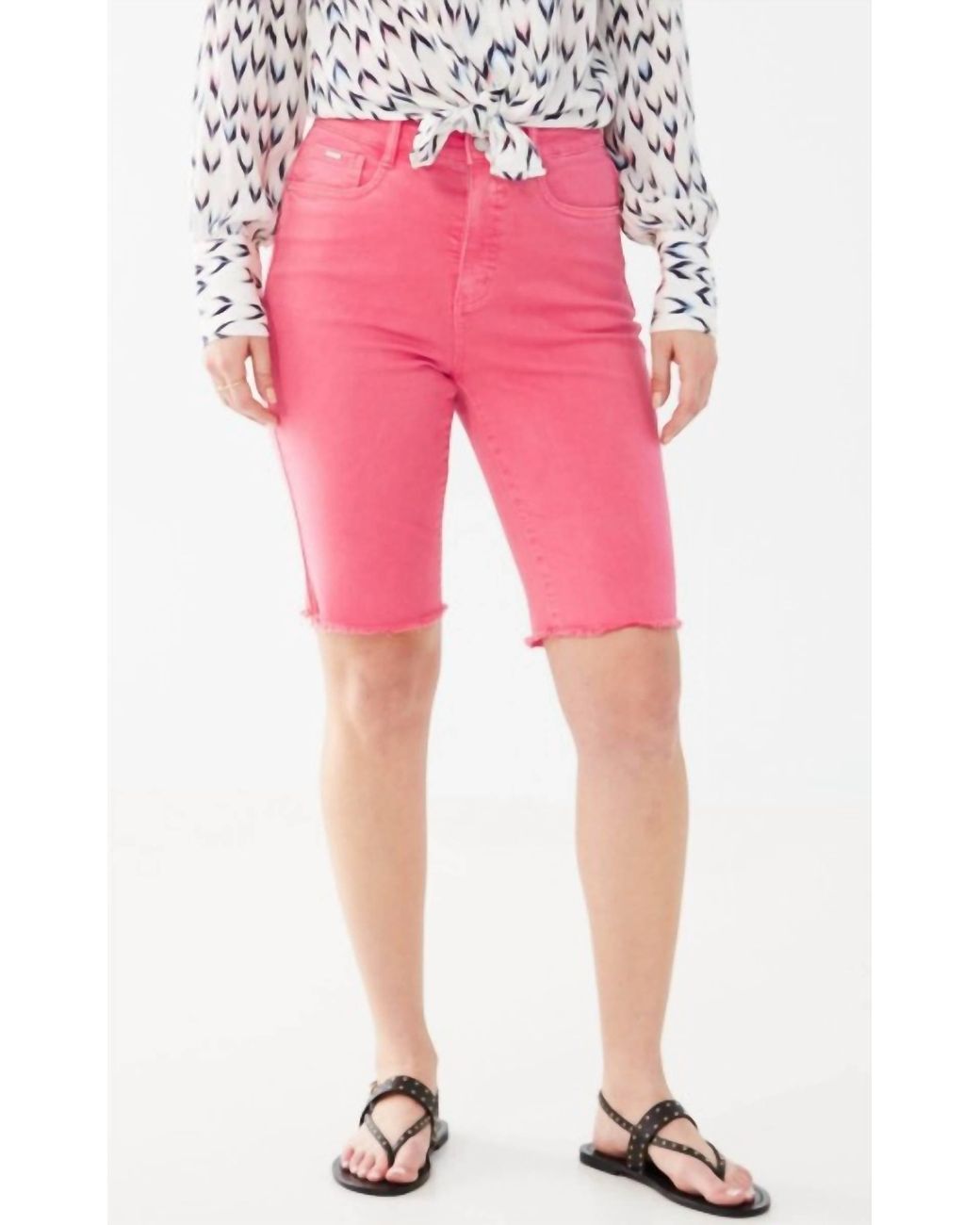 Fdj Pink Suzanne Bermuda Shorts