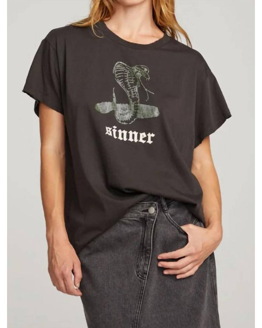 Chaser Brand Black Sinner Tee