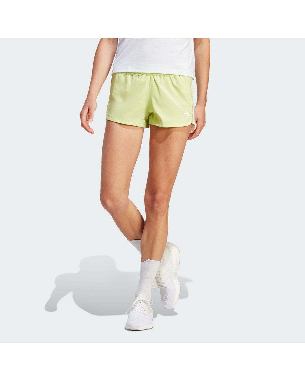 Women's Pacer 3-Stripes Woven Heather Short from adidas